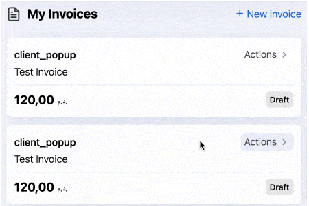 Add new Invoice